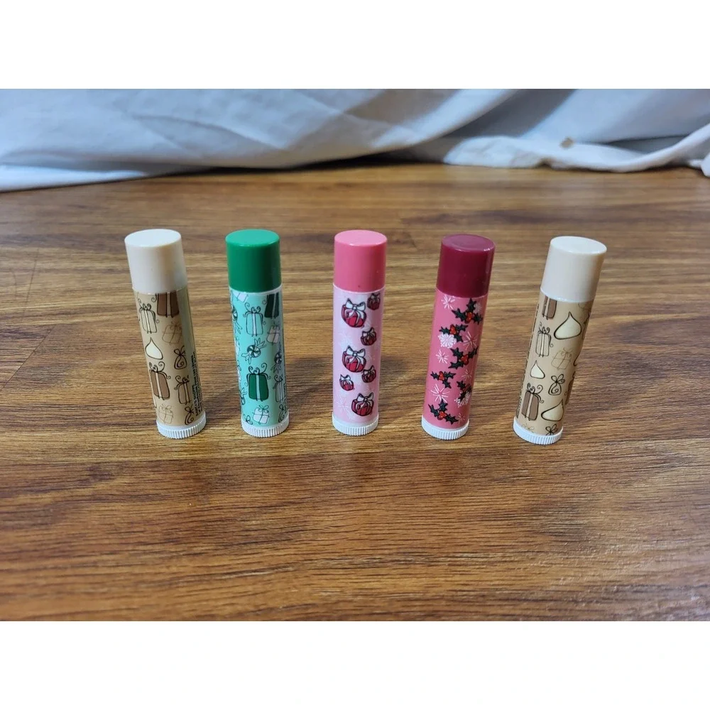 Avon Christmas Vintage Lip Balm Chapstick Bundle of 5 New Old Stock NOS